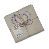 Fartuch lniany z haftem m.K-102 lawendowy TM Jarosław Fartuch lniany z haftem m.K-102 lawendowy TM Jarosław